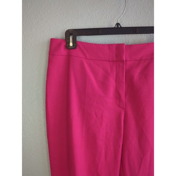 Escada Women Tina Straight Leg Ankle Crop Trouser Pant Size 42 US 12 Orchid Pink - Picture 2 of 7
